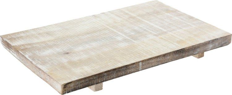 Schotel op pootjes hout - 40.5x25cm - hout