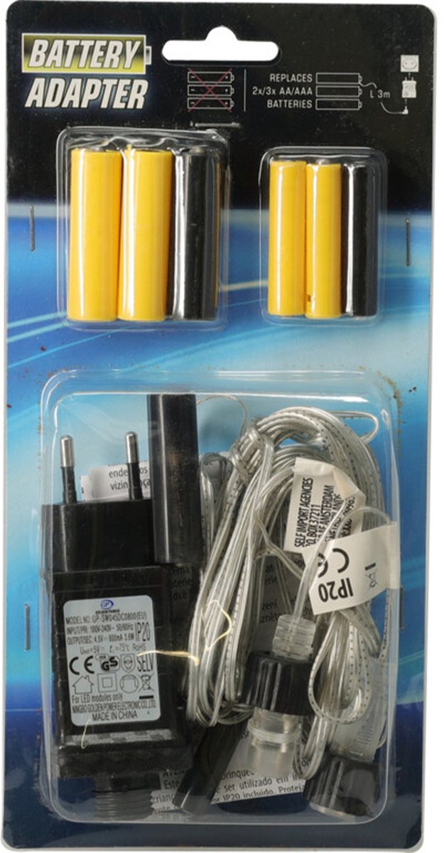 Batterij adapter 4x AA 4x AAA