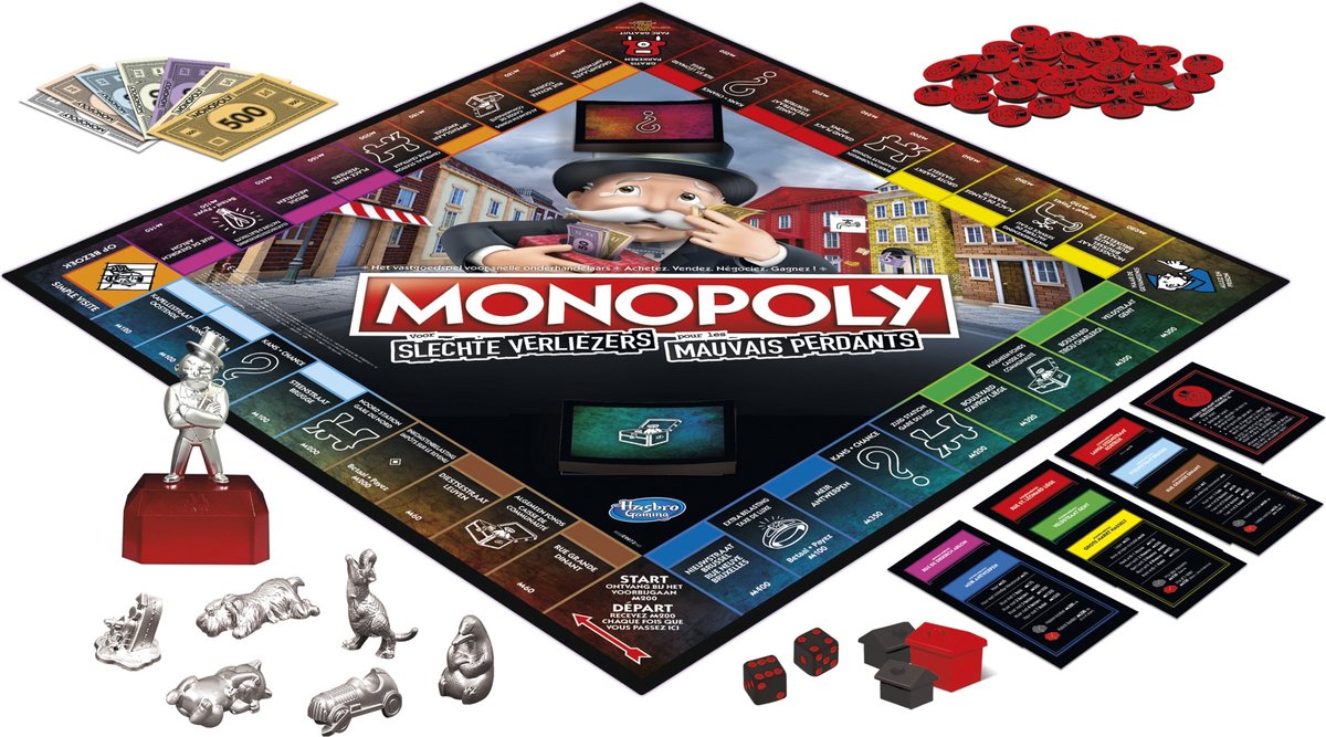 HASBRO Spel- Monopoly slechte verliezers 54872852MBN