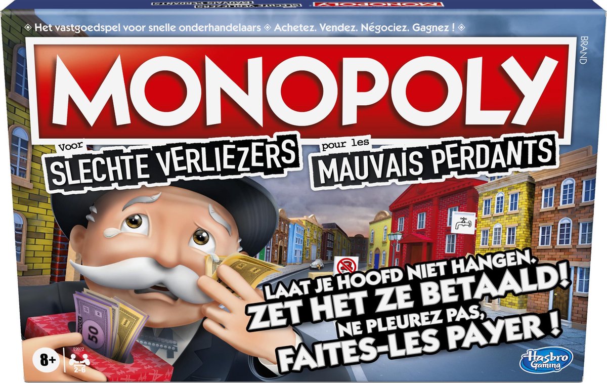 HASBRO Spel- Monopoly slechte verliezers 54872852MBN