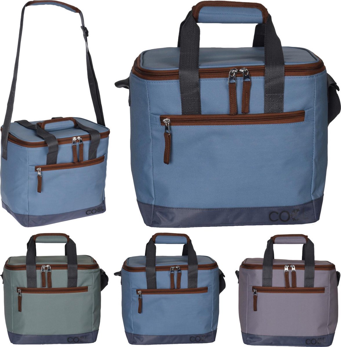 Koeltas 15ltr - 25.5x20.5x28cm - ass.