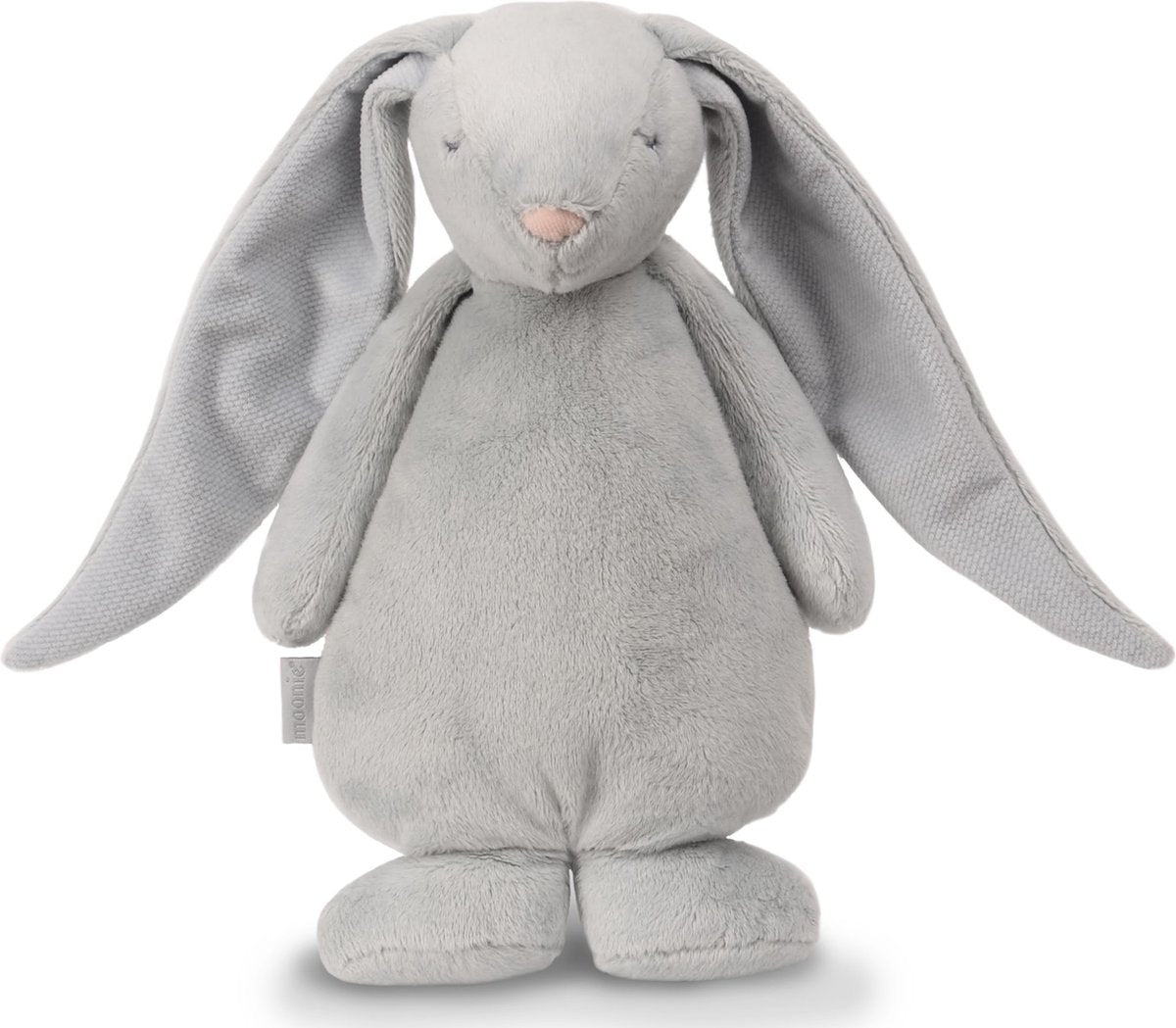 MOONIE de neuriende vriend - zilver knuffel m/licht & natuurlijke geluiden