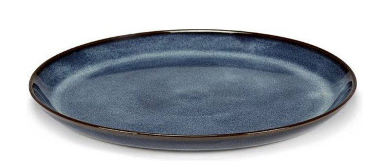 PASCALE NAESSENS Pure - Bord M d.blauw geglazuurd - 23.5x23.5cm