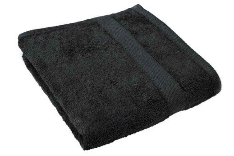 TISECO Badlaken - 70x140cm - zwart 450gr/m2 absorberende hoge kwaliteit