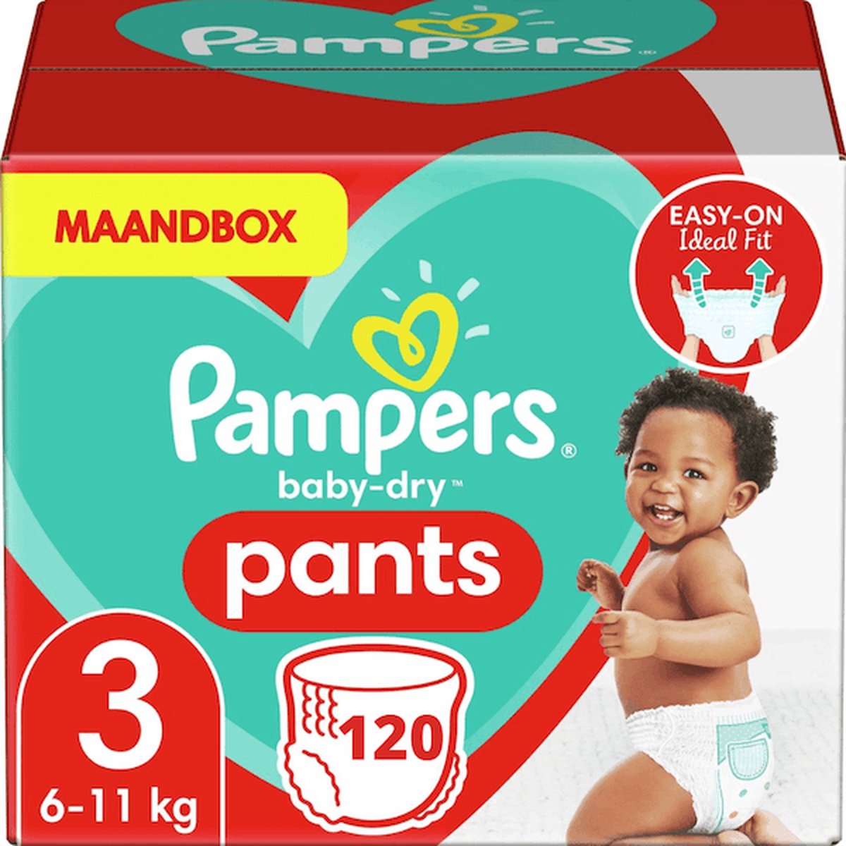 PAMPERS broekjes nr3 120stuks