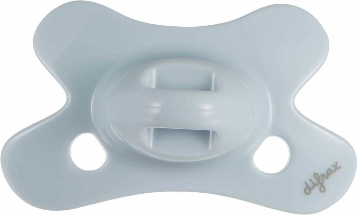DIFRAX Pure fopspeen natural 0/6m- blauw / ice