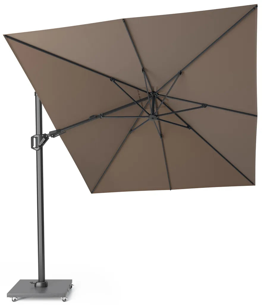 CHALLENGER T2 Premium parasol - 350x260cm - havana/ antraciet excl. voet