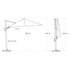 CHALLENGER T2 Premium parasol 260x350cm- havanna/ antraciet excl. voet   TU LU