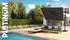 CHALLENGER T2 Premium parasol - 3x3m - jet black/ matt black excl. voet