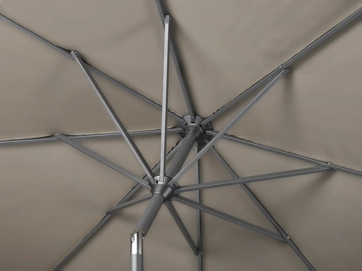 Platinum RIVA parasol D 2.5m - antraciet excl voet