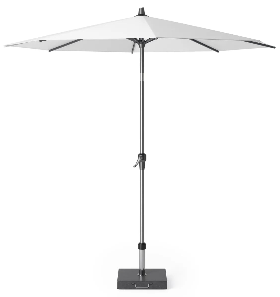 Platinum RIVA parasol D 2.5m - wit excl. voet