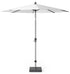 Platinum RIVA parasol D 2.5m - wit excl. voet