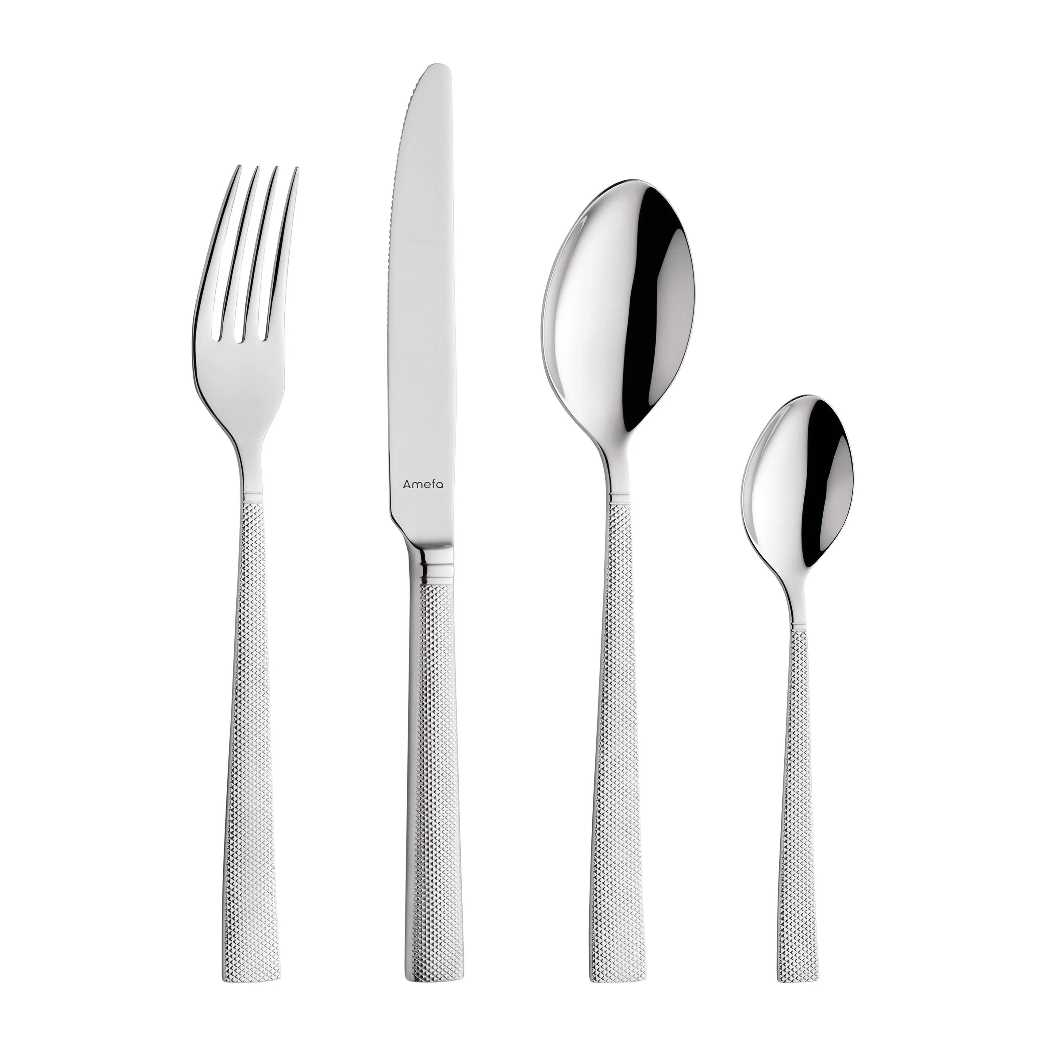AMEFA Jewel - Bestekset 24dlg -RVS 18/10 voor 6 personen - diamant decoratie