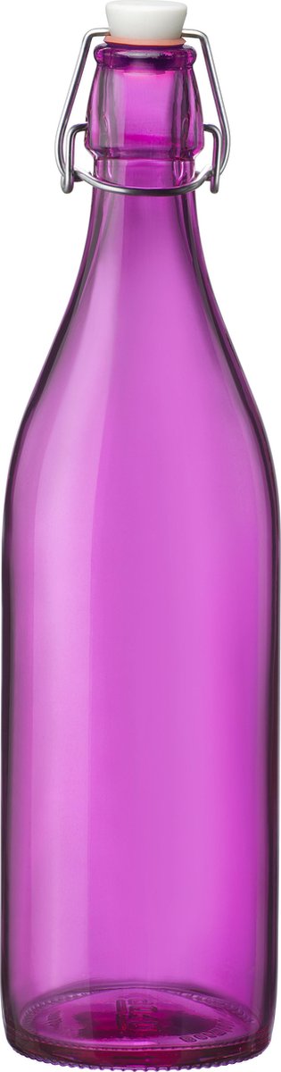 BORMIOLI Giara - Fles m/dop 1L - fuchsia TU LU