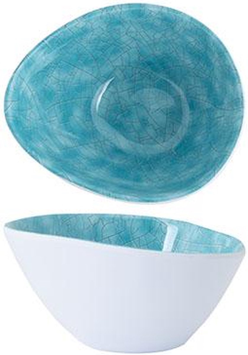 COSY&TRENDY Streetfood -Schaaltje 8cm - azzurro 100% melamine TU UC