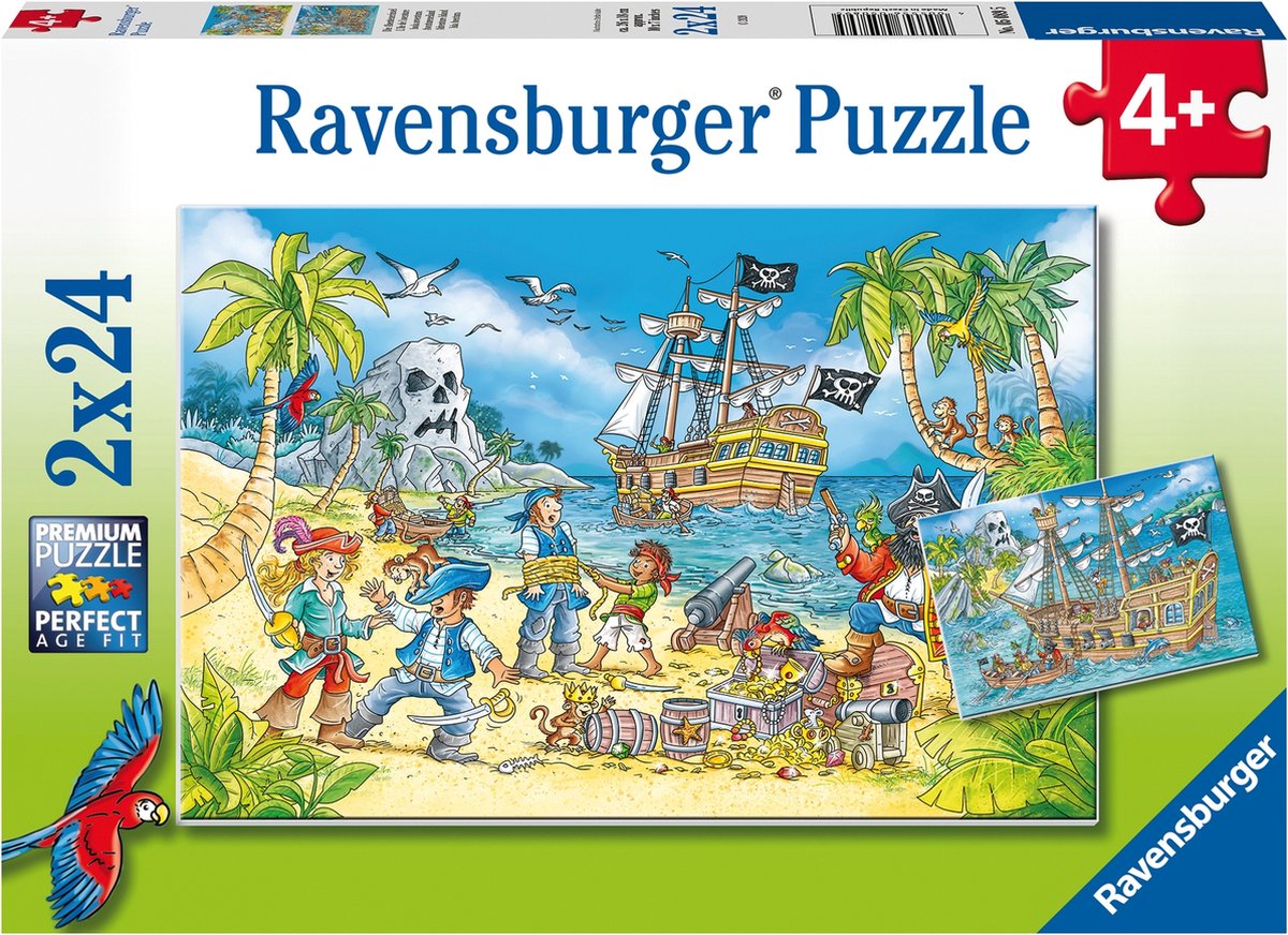 RAVENSBURGER Puzzel - Avontureneiland - 2x24st.