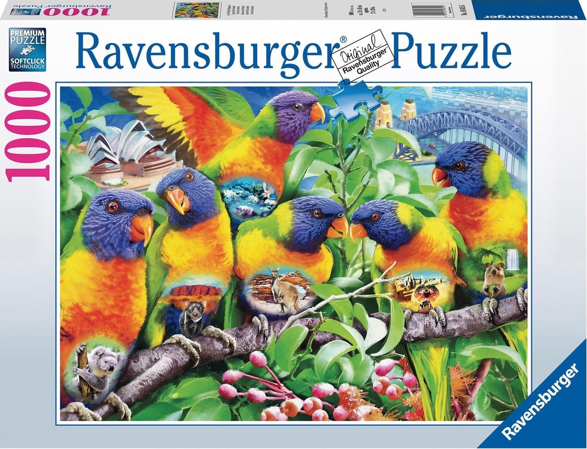 RAVENSBURGER Puzzel - Land v/d Lorikeet 1000st.