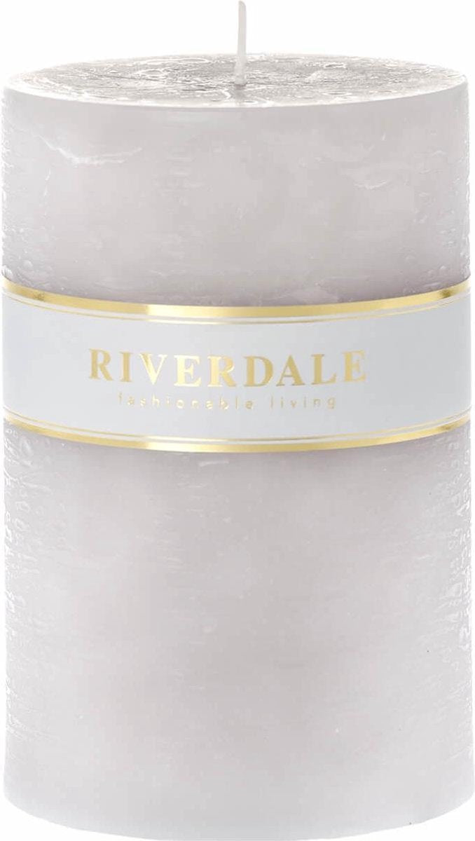 RIVERDALE Kaars - 10x15cm - grijs