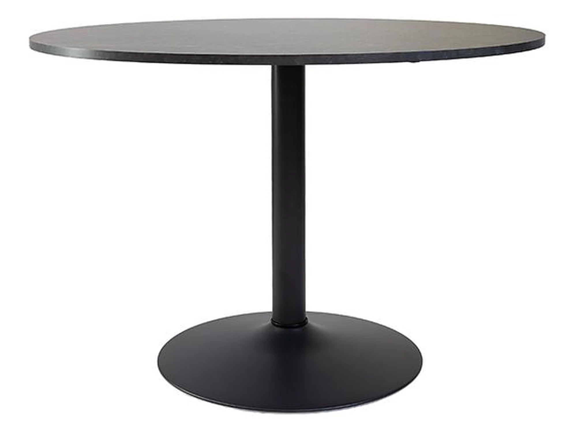 IBIZA Tafel dining rond - ash veneer - 110x74cm - matt black    H000020291