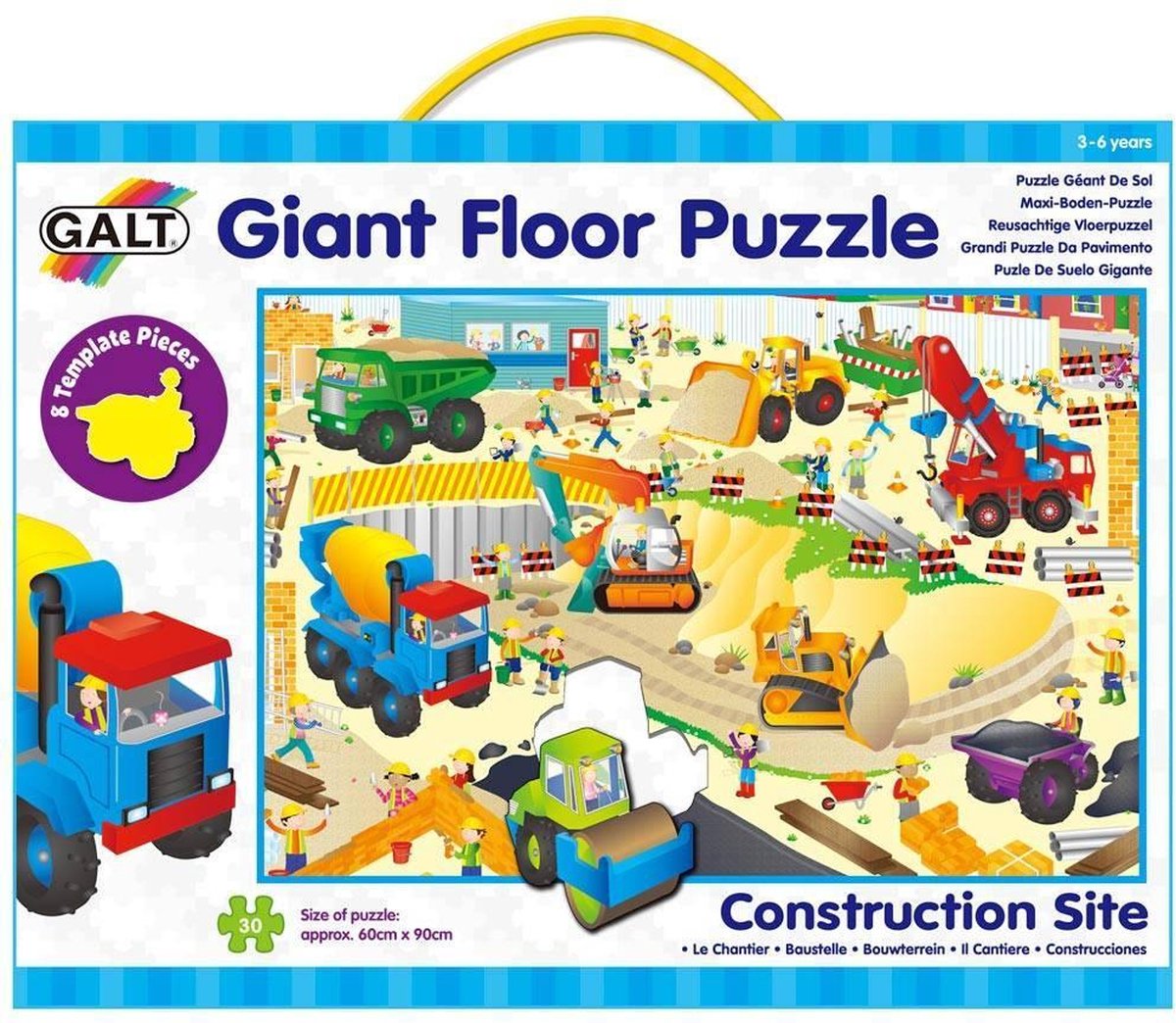 GALT Grote vloerpuzzel - Bouwterrein