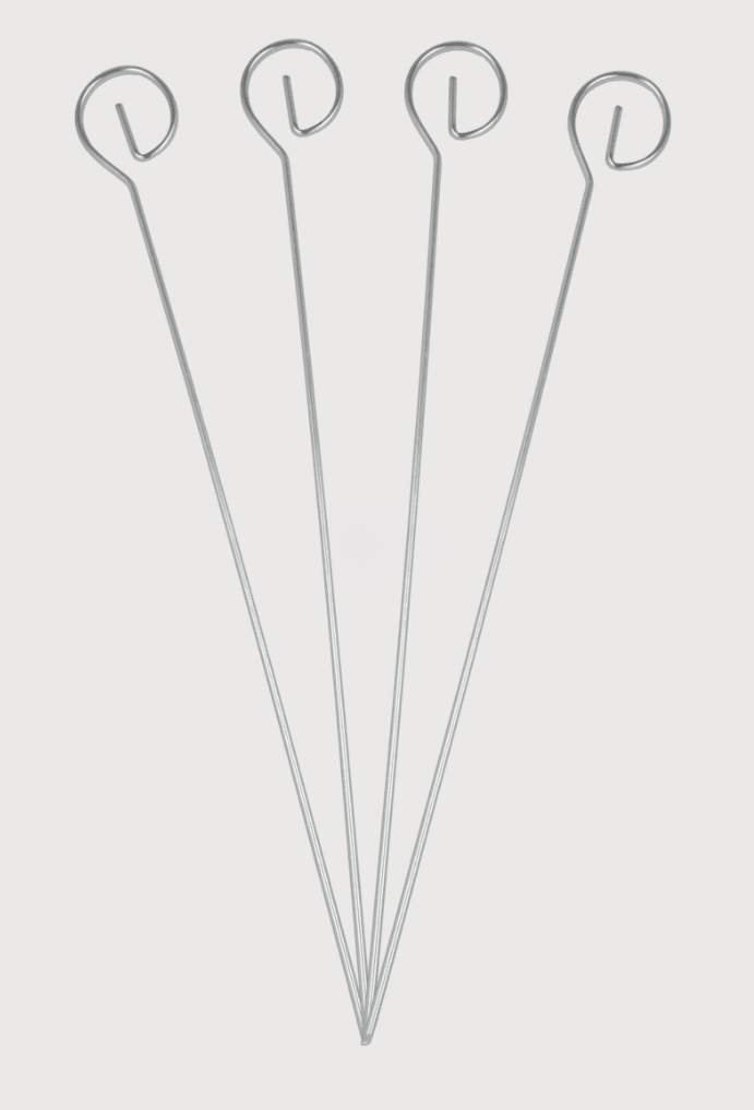 METALTEX Saté stokken 4st. - 21cm - inox