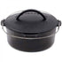 BIG GREEN EGG Cast iron dutch oven - kookpot zwart diameter 27cm H20cm 117052