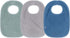 JOLLEIN Slab badstof 3stuks - ash green/ storm grey/ jeans blauw