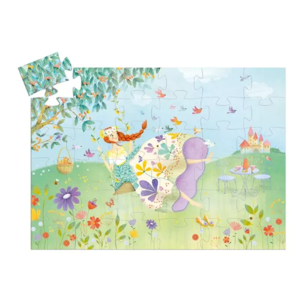 DJECO Puzzel silhouette - Prinses