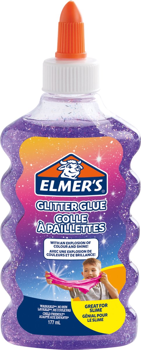 ELMER'S Glitterlijm vloeibaar 177ml - paars