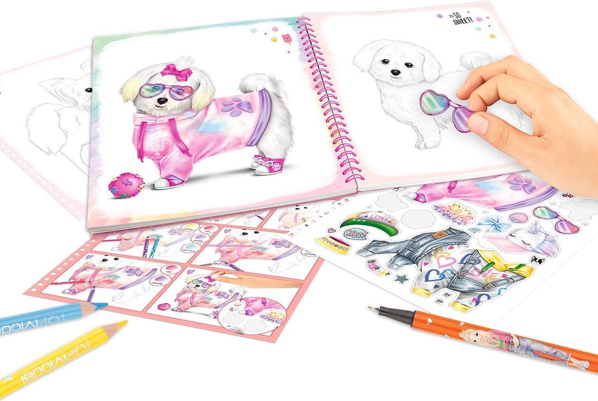 Create your TOPMODEL Doggy - kleurboek