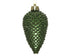 Kerstballen dennenappel kunststof glitter 8cm - dennengroen 6st. groen