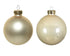 Kerstballen glas emaille/mat mix 5cm - parel 12st.