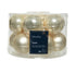 Kerstballen glas emaille/mat mix 5cm - parel 12st.