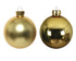Kerstballen glas glans/mat mix 5cm - licht goud 12st.