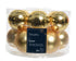 Kerstballen glas glans/mat mix 5cm - licht goud 12st.