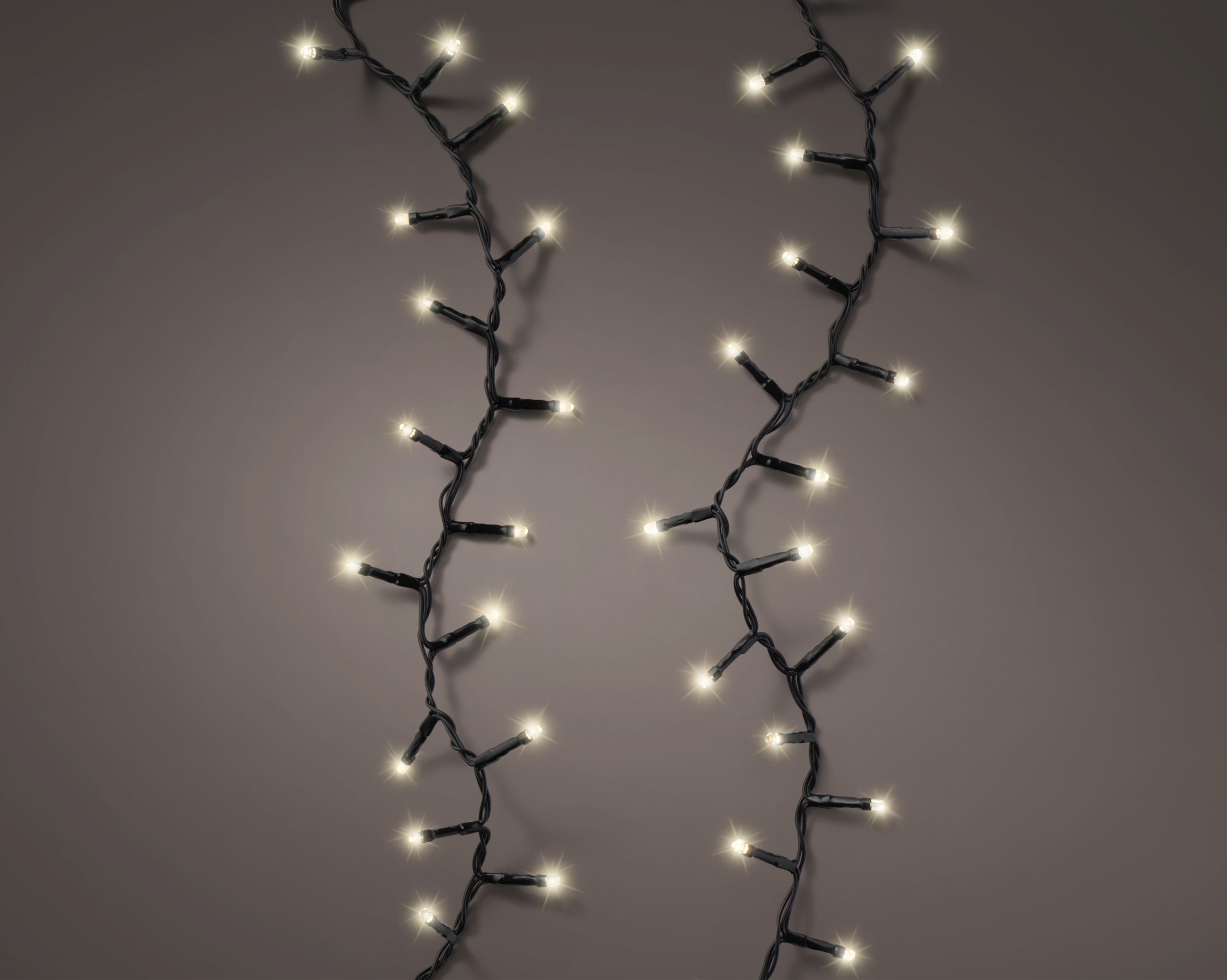Lumineo LED durawise compact twinkel batterij 1498cm 600L - zwart/warm wit - kerstverlichting