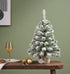 Kerstboom mini imperial snowy 35x60cm -  groen/wit besneeuwd