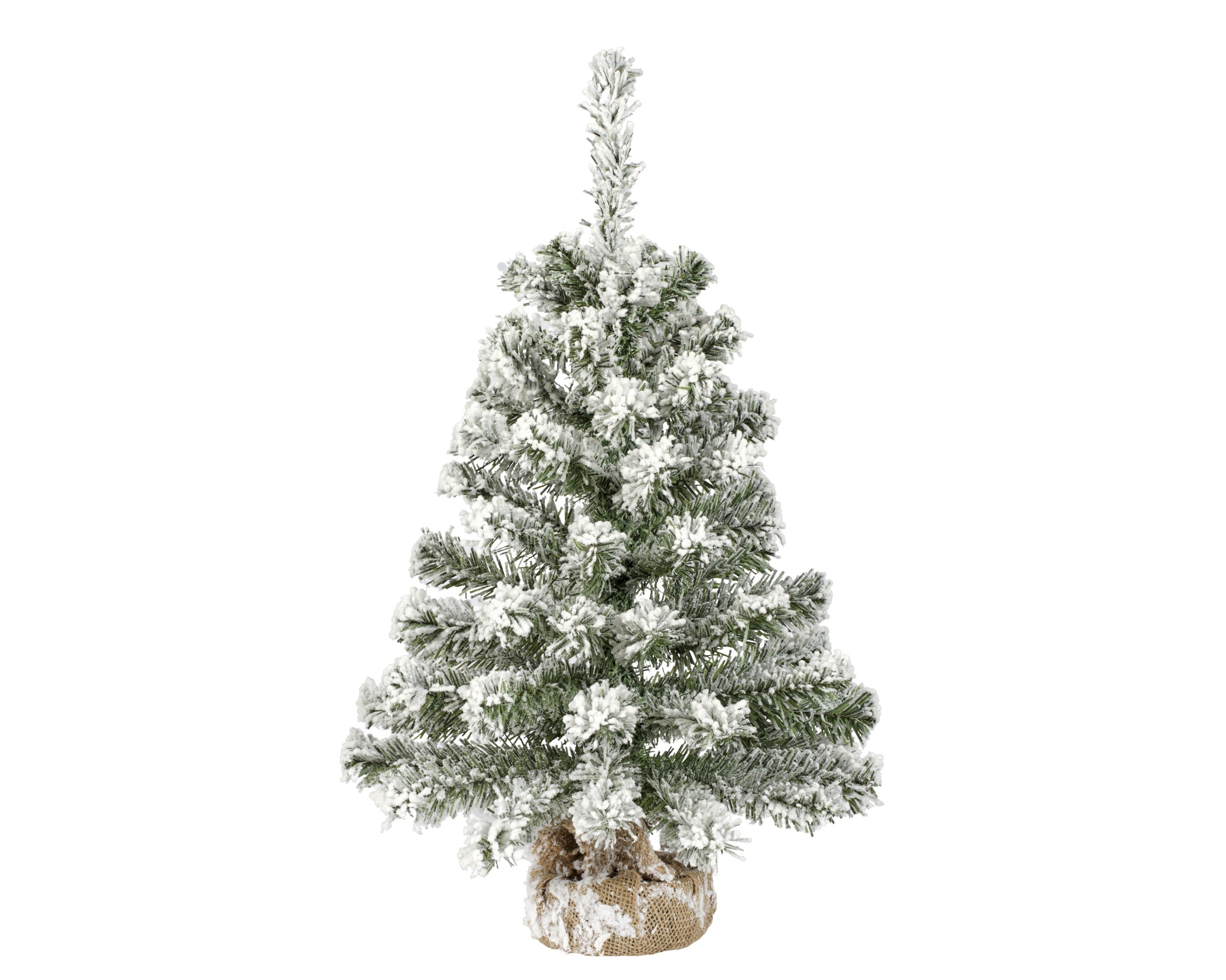 Kerstboom mini imperial snowy 35x60cm -  groen/wit besneeuwd