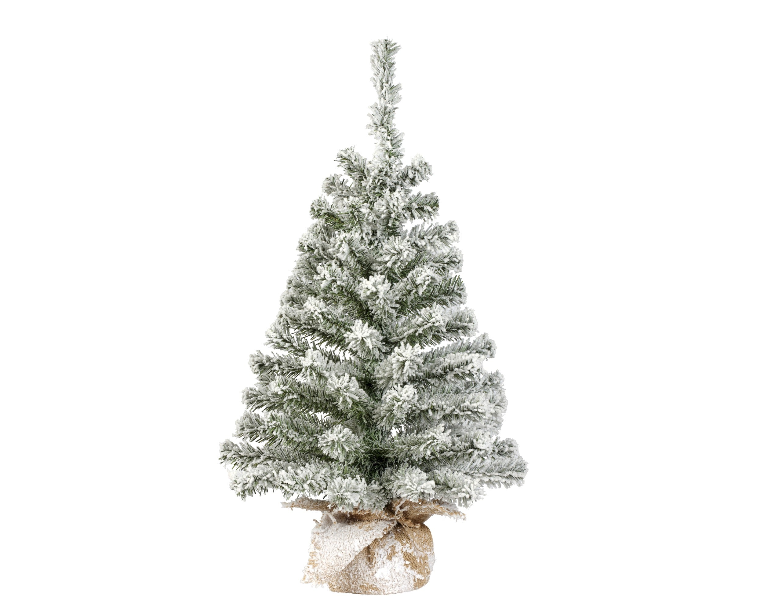 Kerstboom mini imperial snowy 41x75cm -  groen/wit besneeuwd