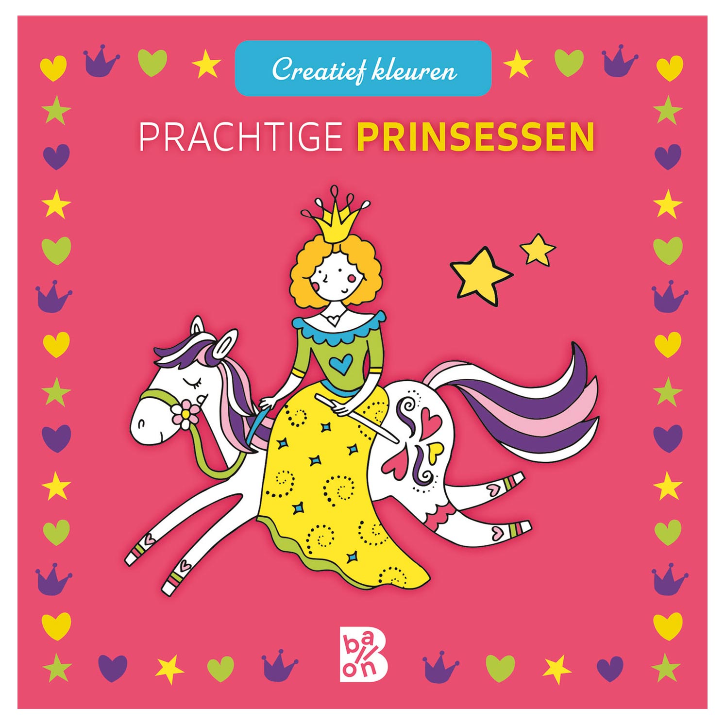 Prachtige prinsessen - Creatief kleuren