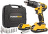 POWERPLUS Schroefboormachine borstelloos 20V + 2batt.  TU UC