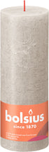 BOLSIUS Stompkaars - 19x6.8cm - sandy grey rustiek