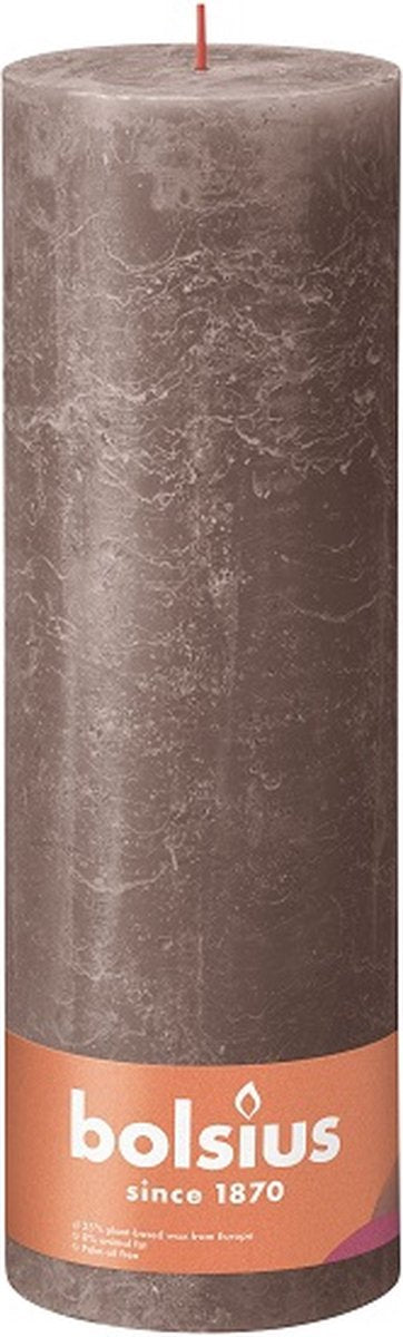 BOLSIUS Stompkaars - 30x10cm - rustic taupe rustiek  TU UC