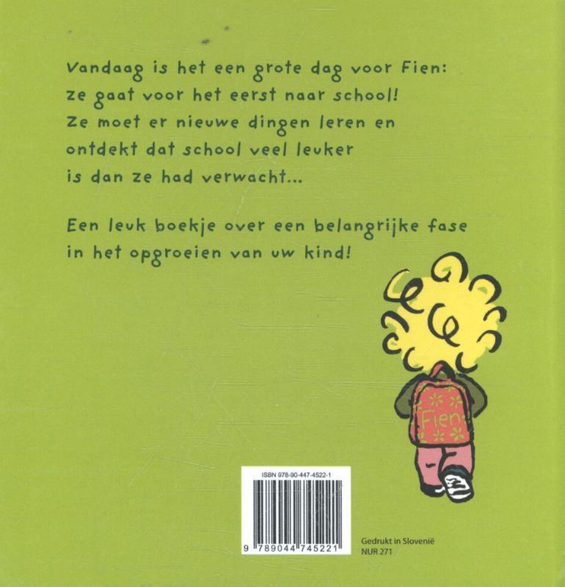 Fien gaat voor het eerst naar school S. Delacroix