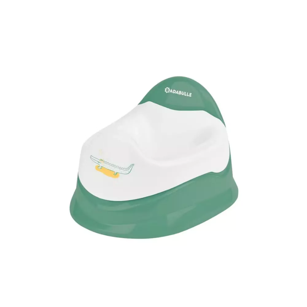 BADABULLE Potje evolutief - groen/ wit met uitneembaar potje