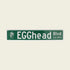 BIG GREEN EGG straatnaambord EGGhead