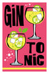 Poster cocktails Gin Tonic - 30x40cm