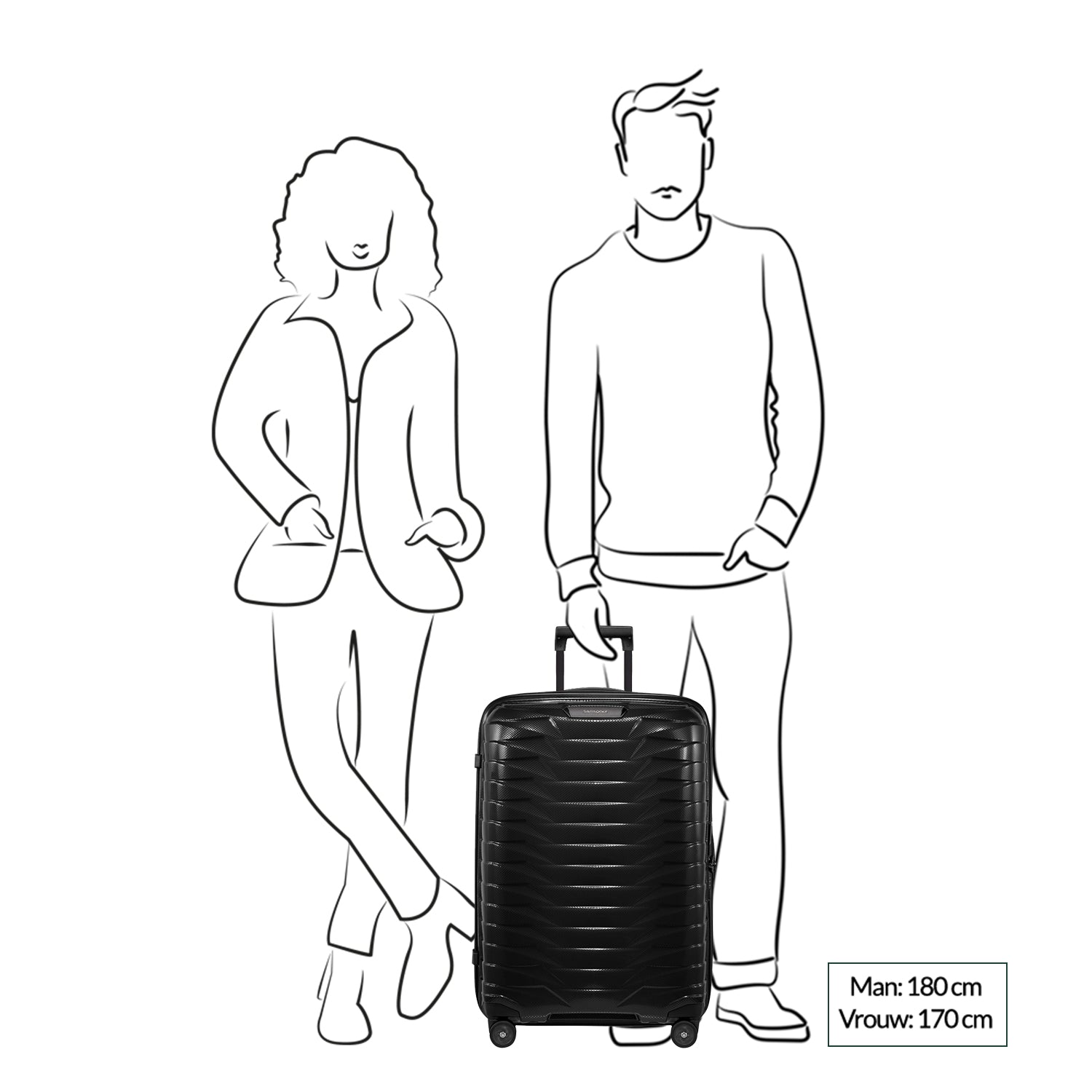 SAMSONITE Proxis spinner 69/25 zwart