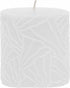 RIVERDALE Wave kaars - 7x7cm - wit