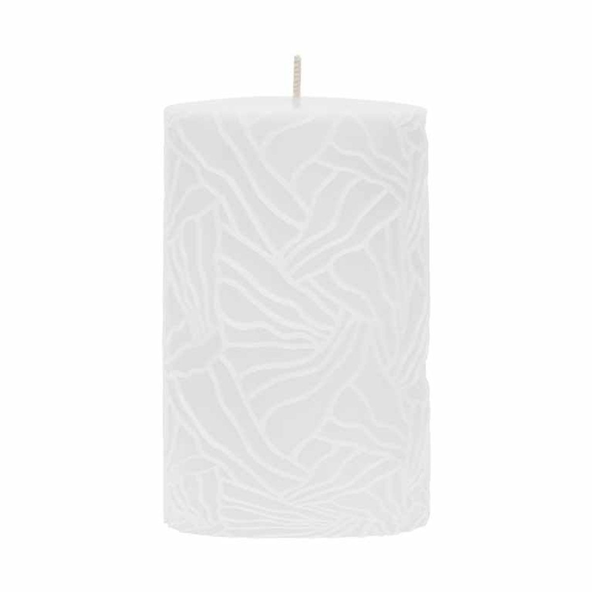 RIVERDALE Wave kaars - 9x15cm - wit